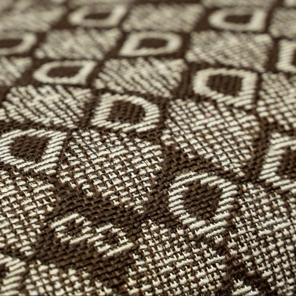 DASTI Jacquard Tote & Wallet Set – Brown Monogram Crossbody Bag Medium - Picture 13 of 14